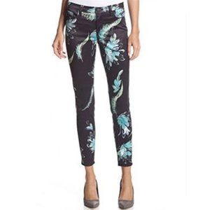 Marchesa Voyage Feather & Flower Capri Pants 26